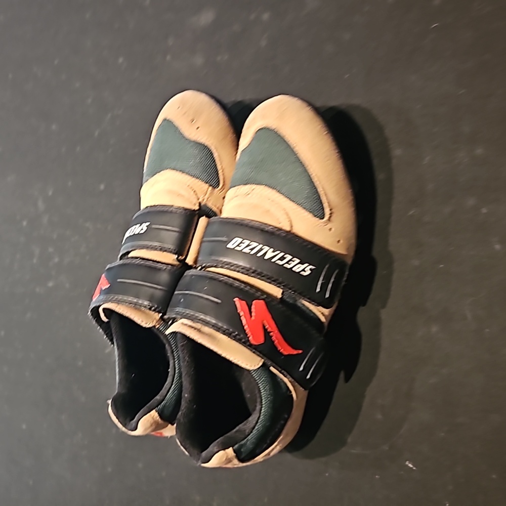 Specialized sport MTB Bike Shoes Green tan Mountain 7.5